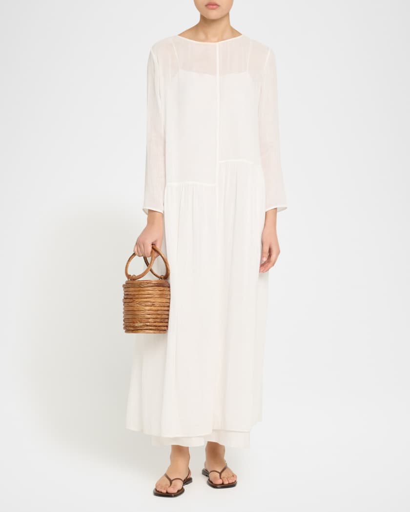 Yasmina Rattan Ring Top-Handle Bag