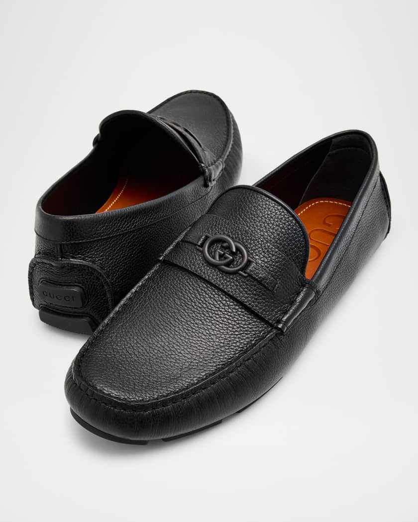 Men's Havel Interlocking G Leather Drivers