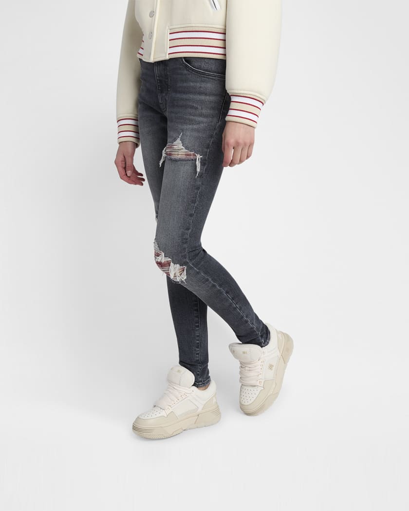 MA-1 Mesh & Leather Chunky Sneakers