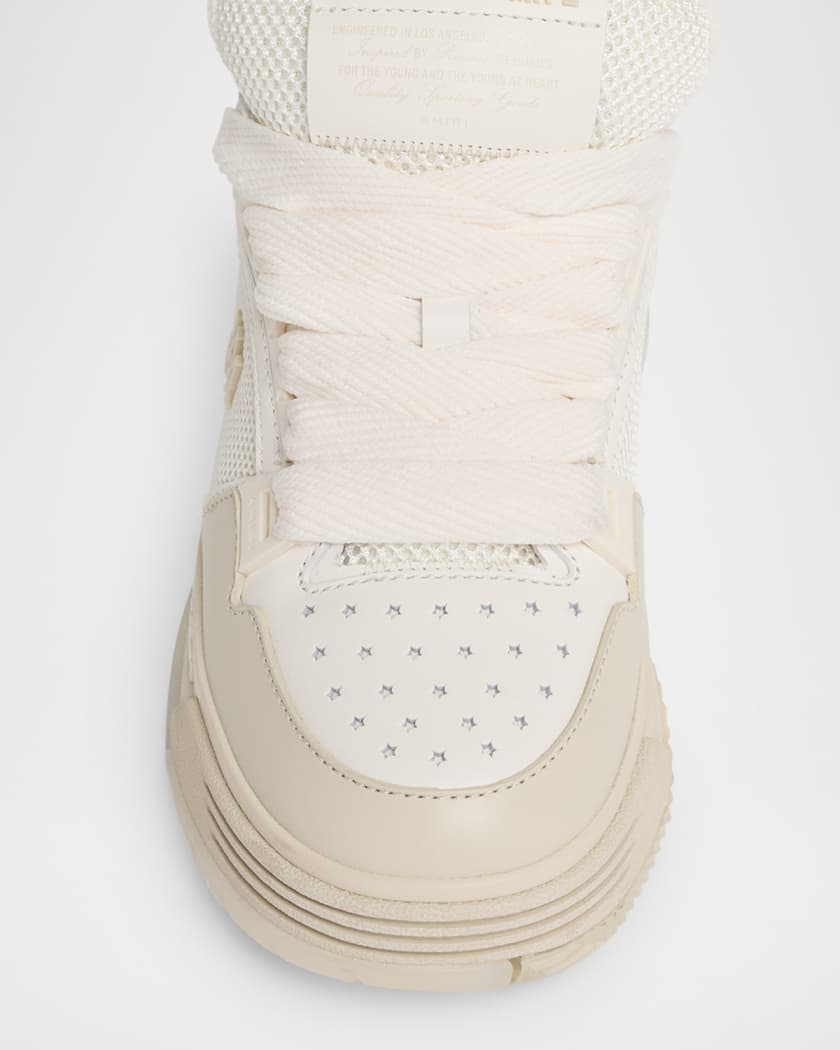 MA-1 Mesh & Leather Chunky Sneakers