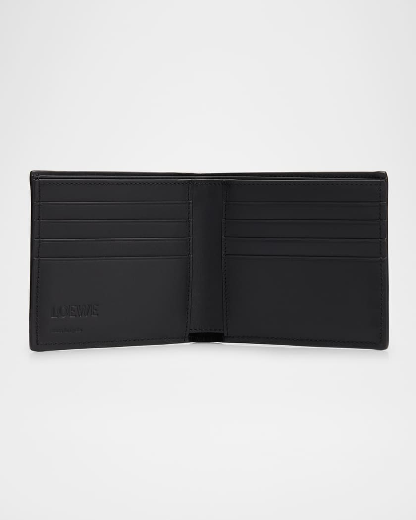 Men's Embossed Leather Bifold Wallet