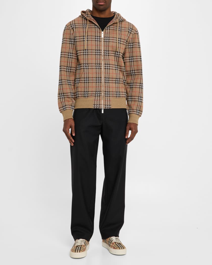 Men's Check Full-Zip Hoodie