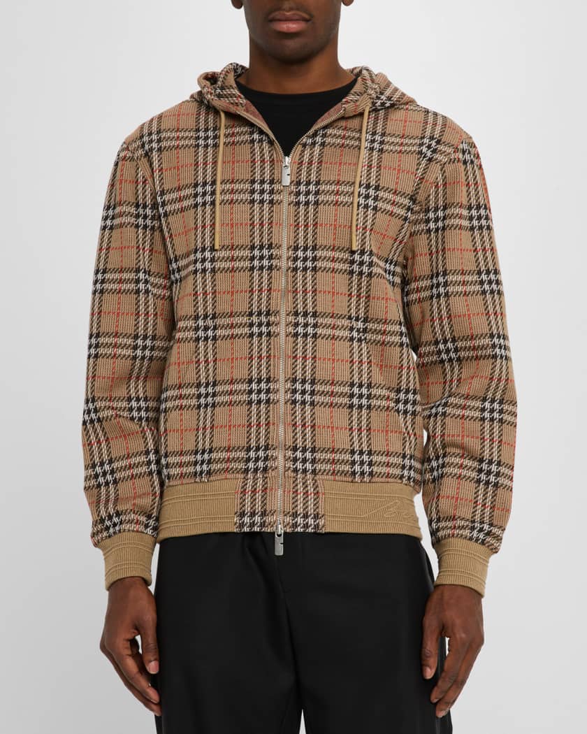 Men's Check Full-Zip Hoodie