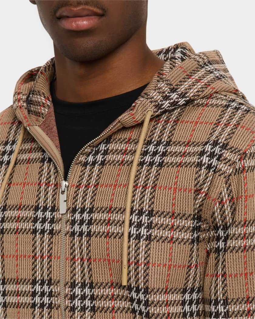 Men's Check Full-Zip Hoodie