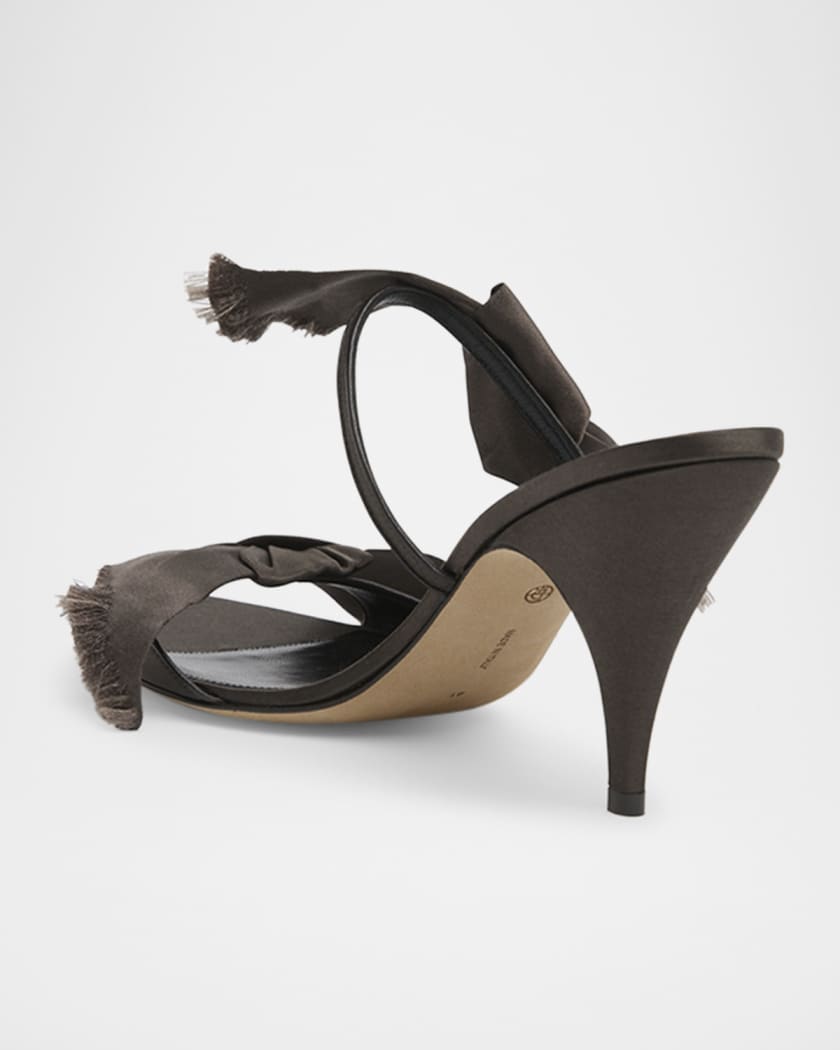 Vika Silk Knot Slide Sandals