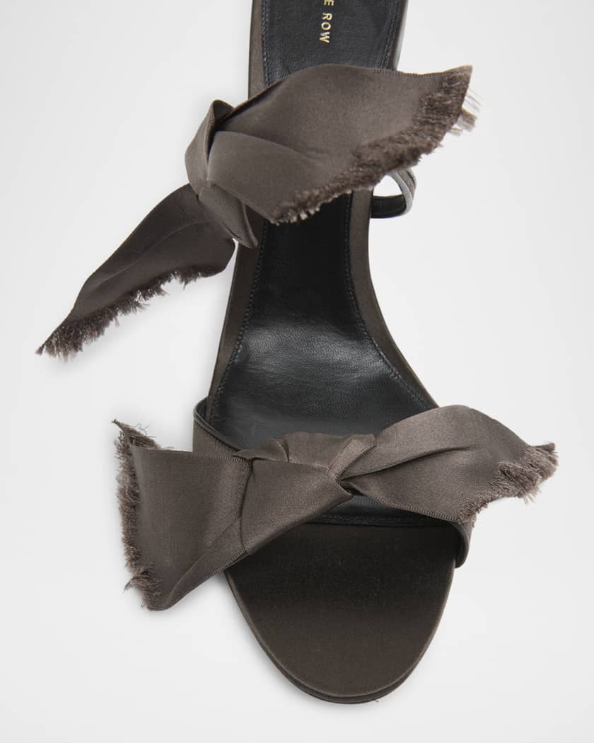 Vika Silk Knot Slide Sandals