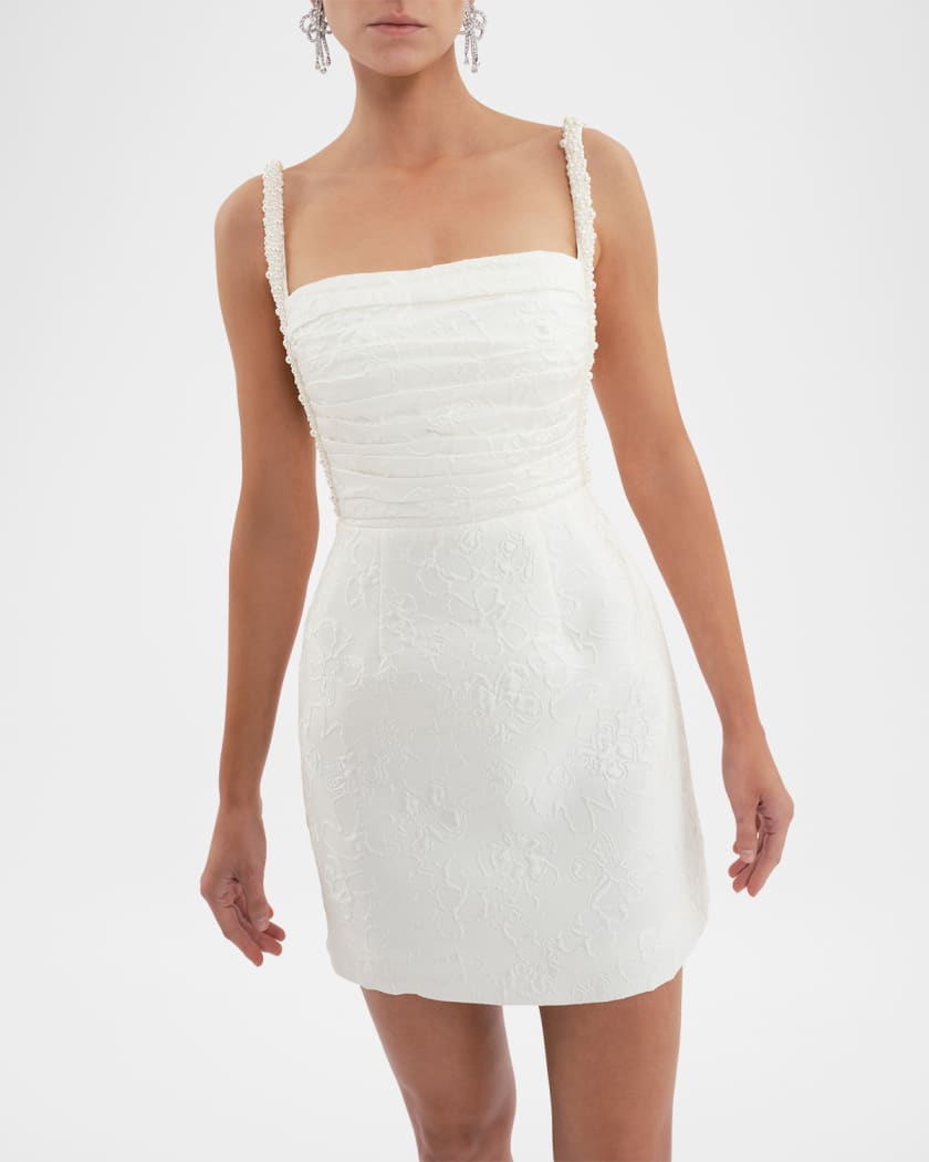 Esther Mini Dress with Pearly Straps