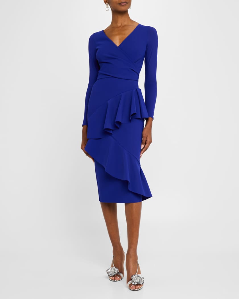 Bodycon Ruffle Midi Dress