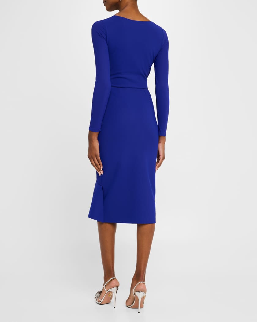 Bodycon Ruffle Midi Dress