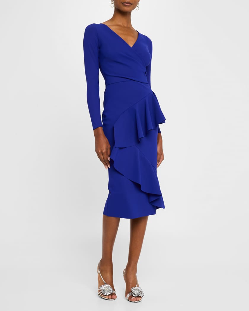 Bodycon Ruffle Midi Dress