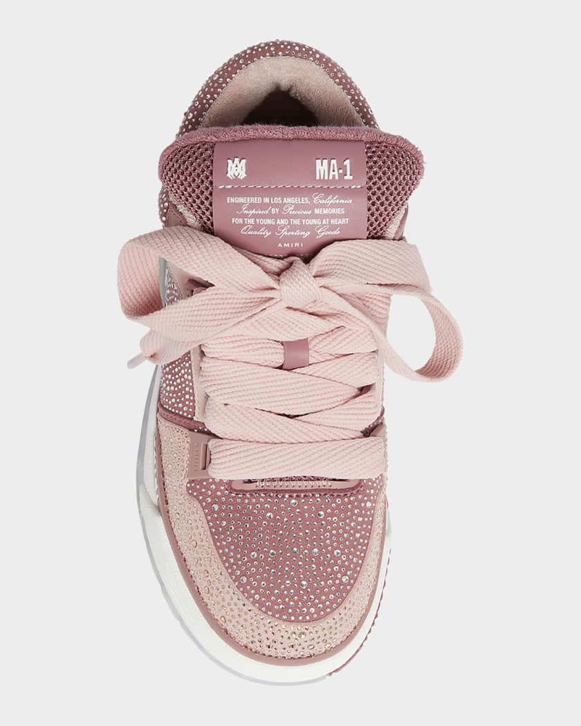 MA-1 Crystal Suede Skater Sneakers