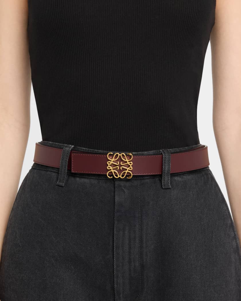Anagram Reversible Leather Belt