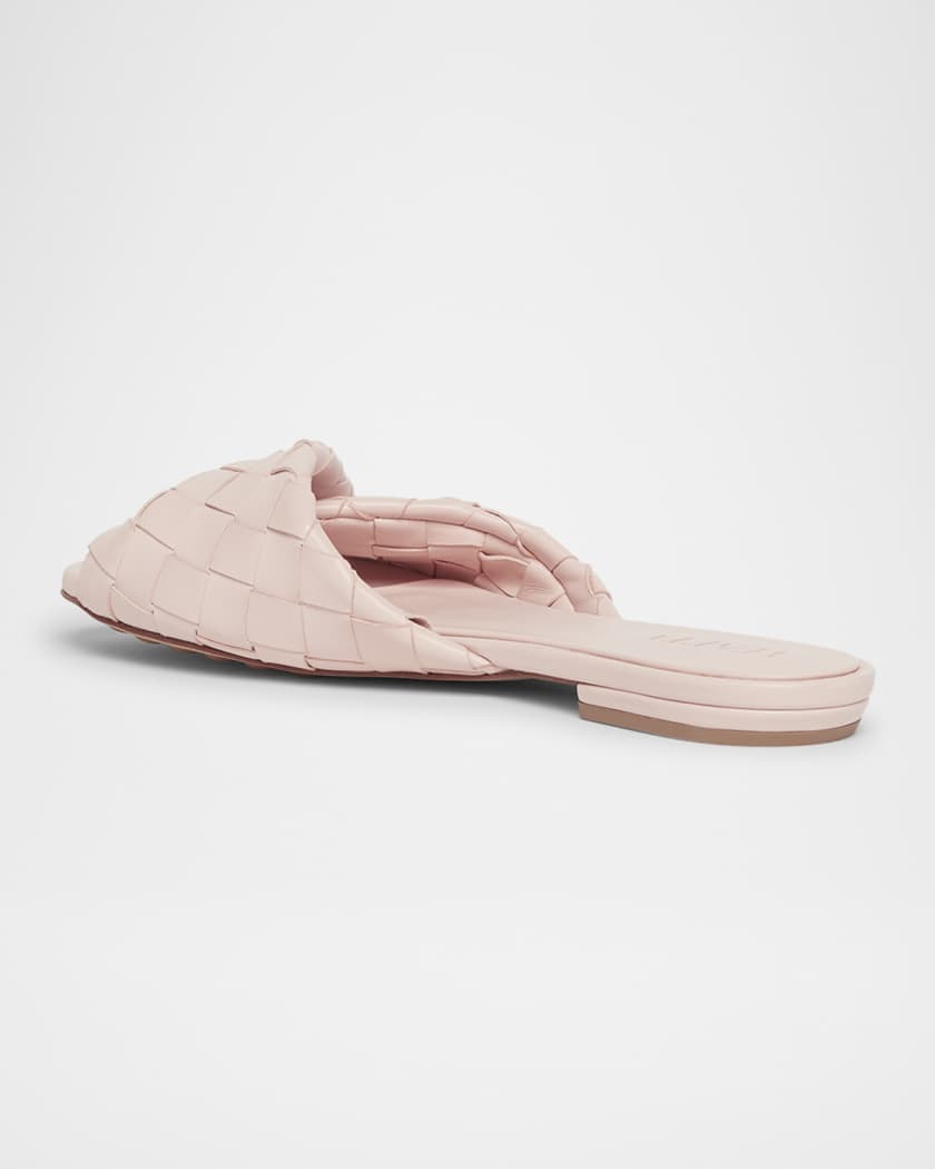 Blink Woven Napa Leather Flat Sandals