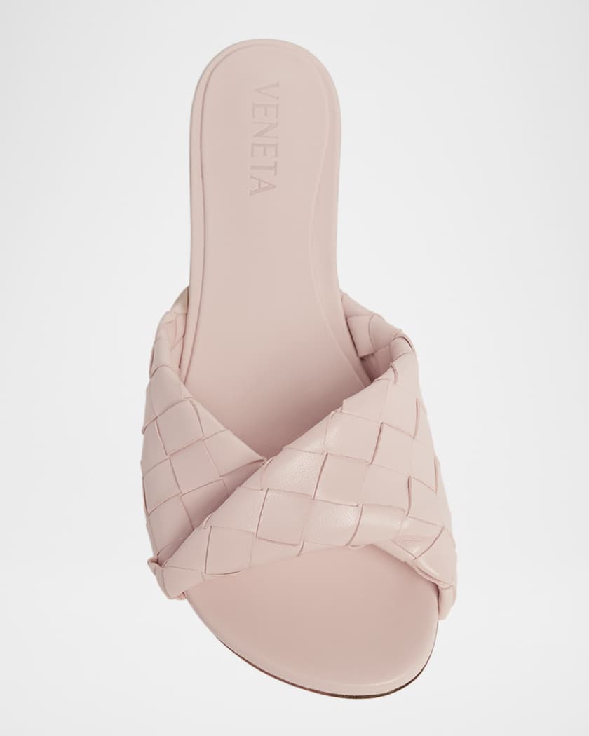 Blink Woven Napa Leather Flat Sandals