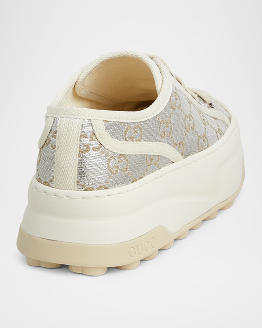 Tennis Treck GG Metallic Flatform Sneakers