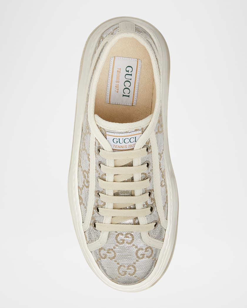 Tennis Treck GG Metallic Flatform Sneakers