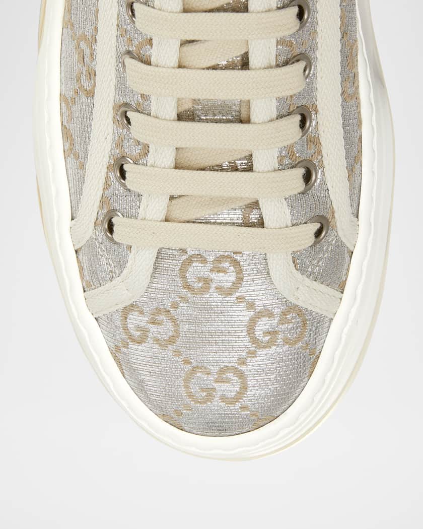 Tennis Treck GG Metallic Flatform Sneakers