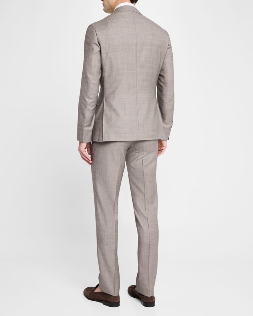 Men's Textured Solid Suit