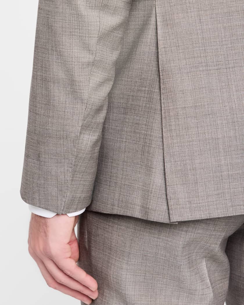 Men's Textured Solid Suit