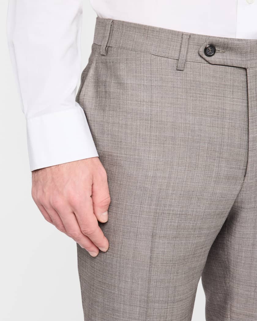 Men's Textured Solid Suit