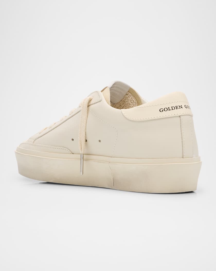 Hi Star Leather Glitter Low-Top Sneakers