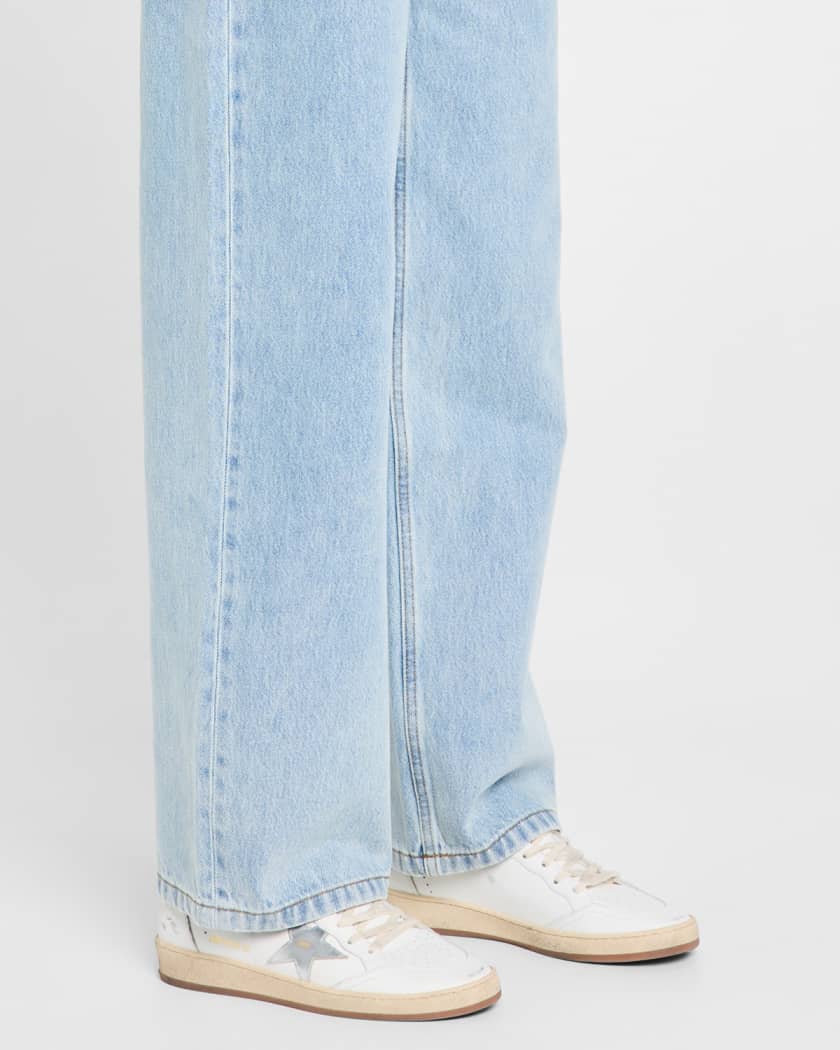 Ball Star Mixed Leather Low-Top Sneakers