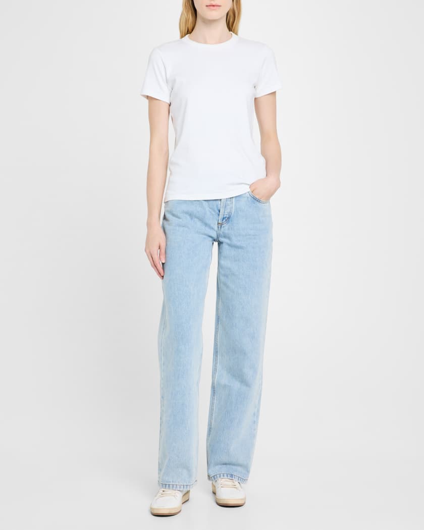 Ball Star Mixed Leather Low-Top Sneakers