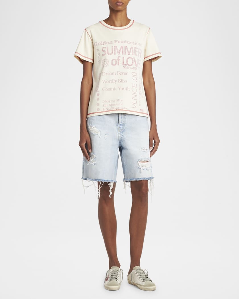 Mixed Leather Glitter Mule Sneakers