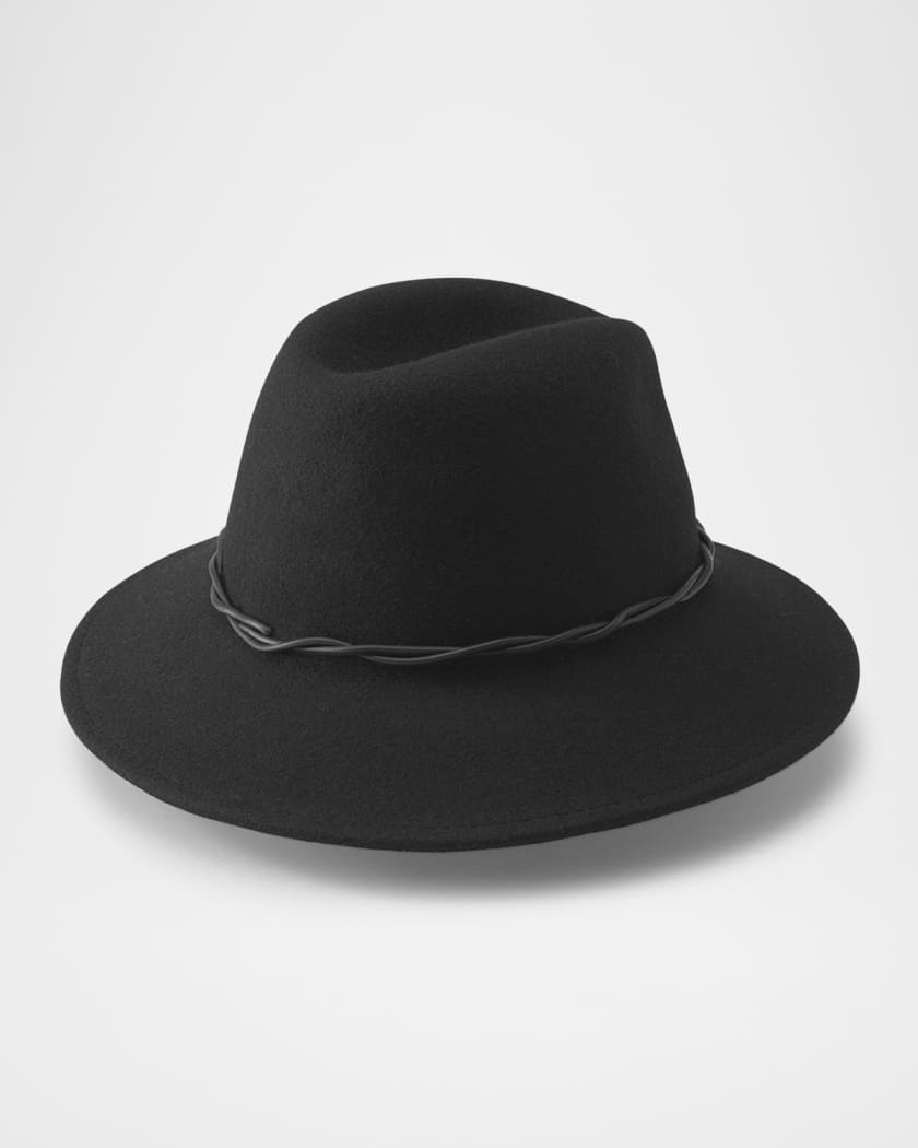 Eleonore Merino Wool Fedora Hat | Neiman Marcus