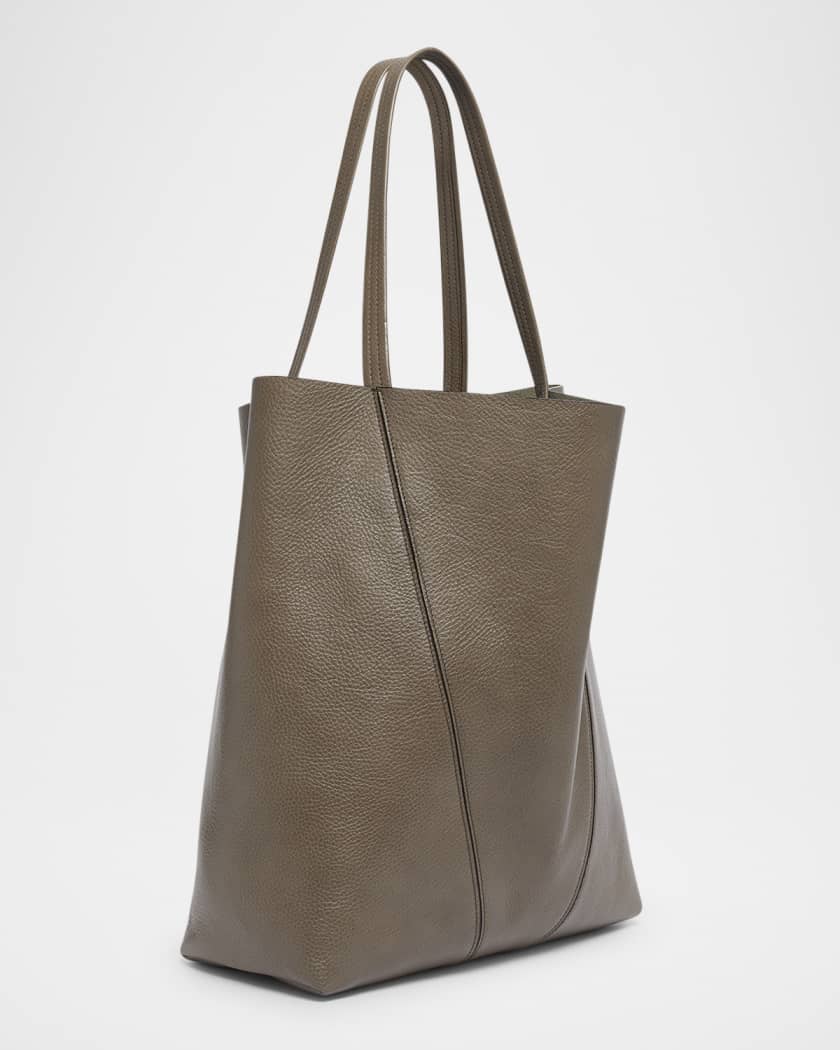 Spin North-South Tote Bag in Leather