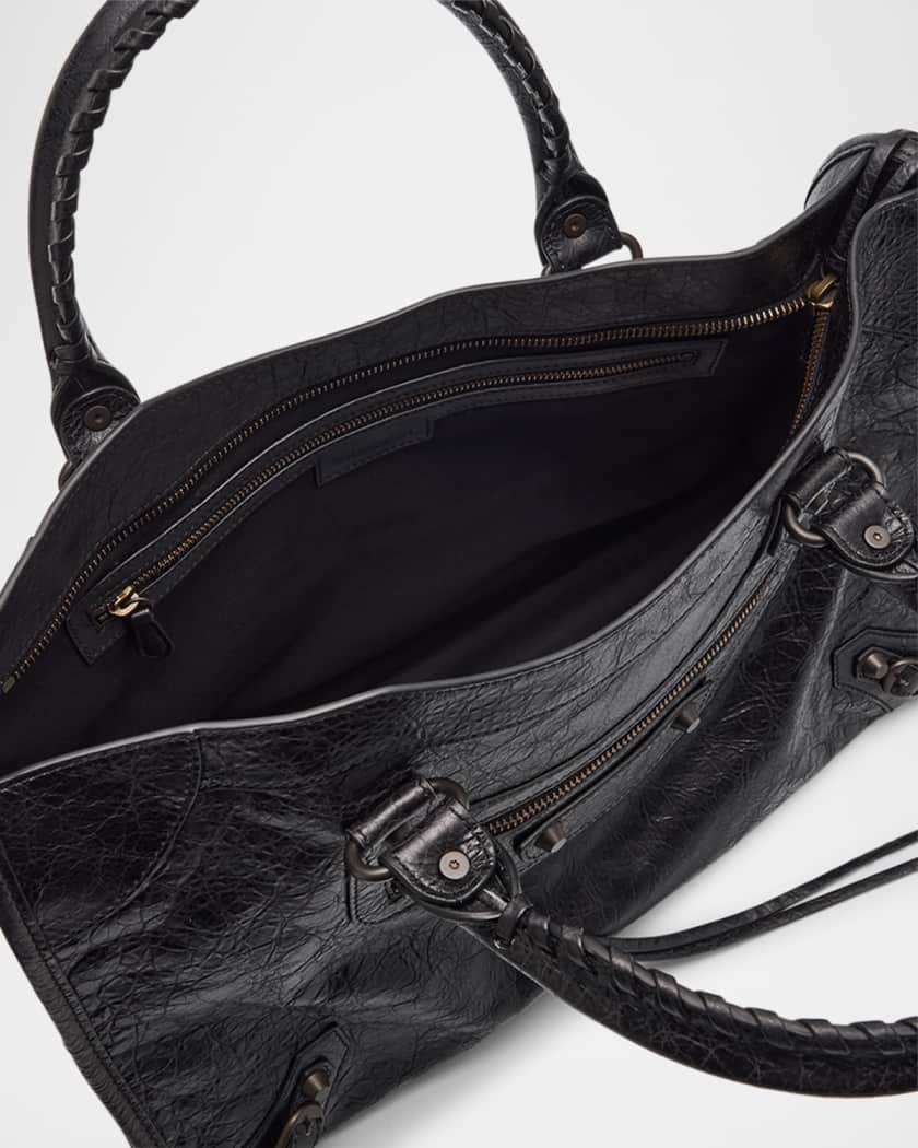 Balenciaga The City Handbag Shoulder Black Leather iconic w