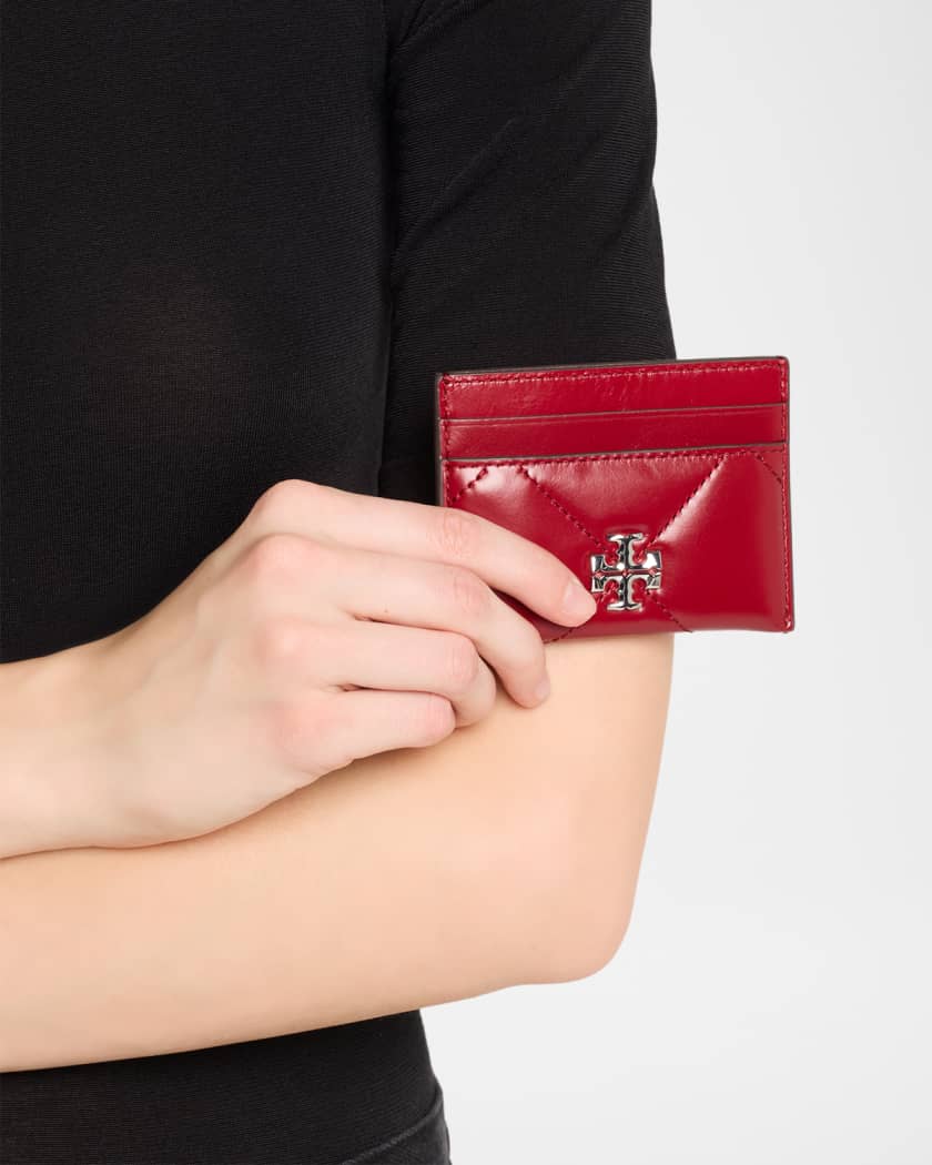 Kira Diamond Quilted Leather Card Case