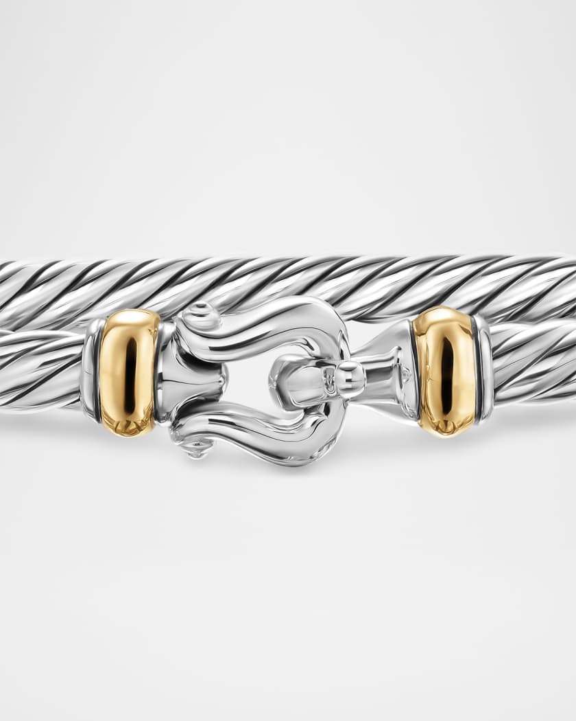 Cable Flex Buckle Bracelet in Sterling Silver, 4mm