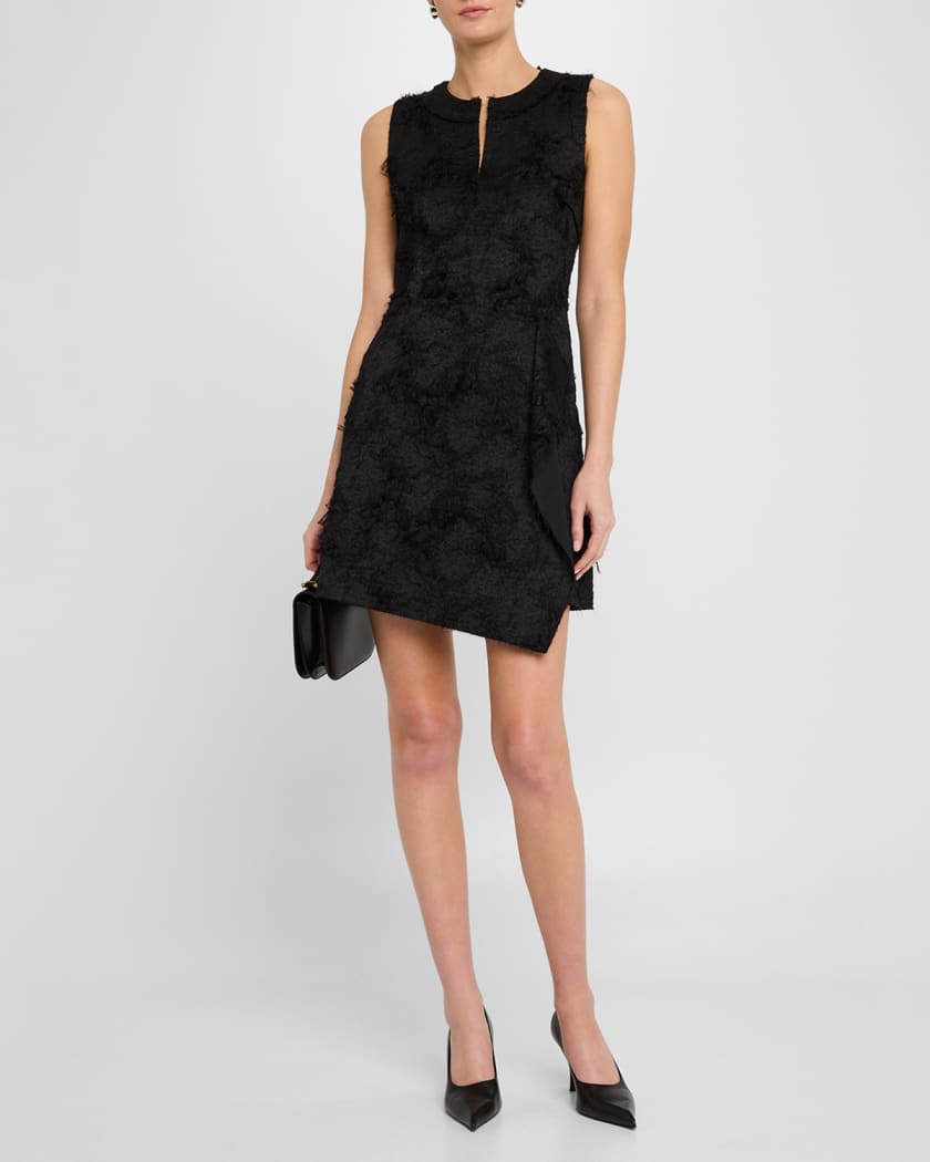 Fray Jacquard Mini A-Line Dress