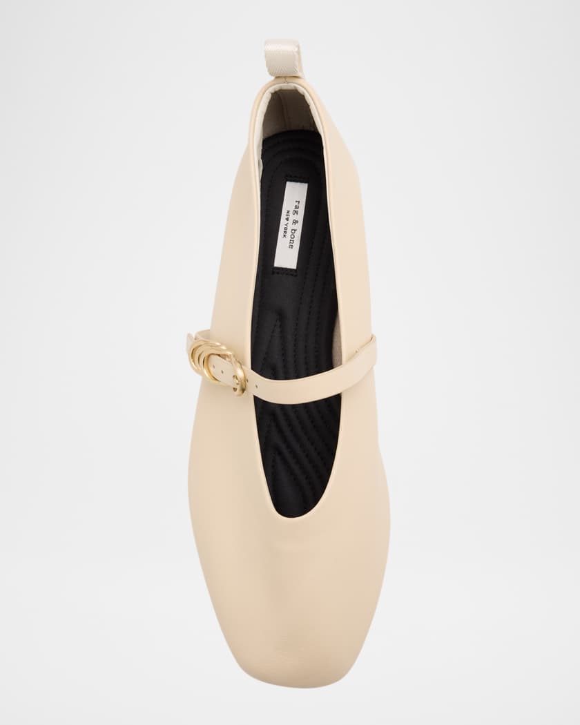 Spire Leather Mary Jane Ballerina Flats