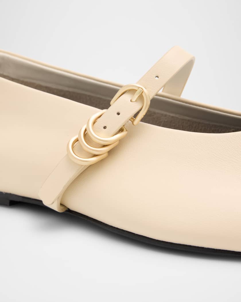 Spire Leather Mary Jane Ballerina Flats