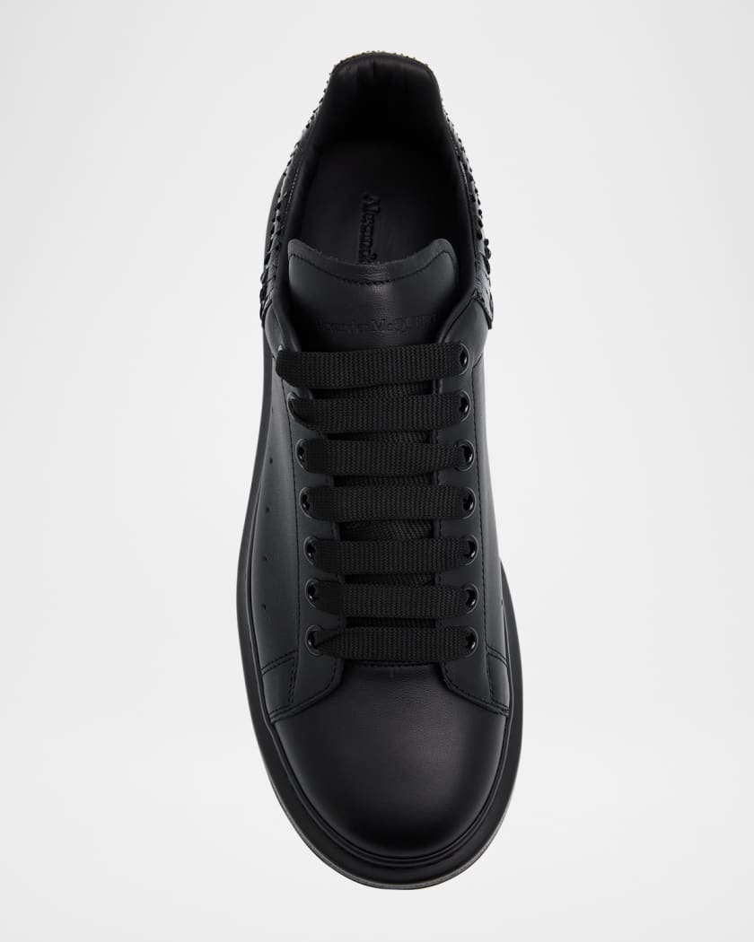 Men's Leather and Python Oversized Sneakers