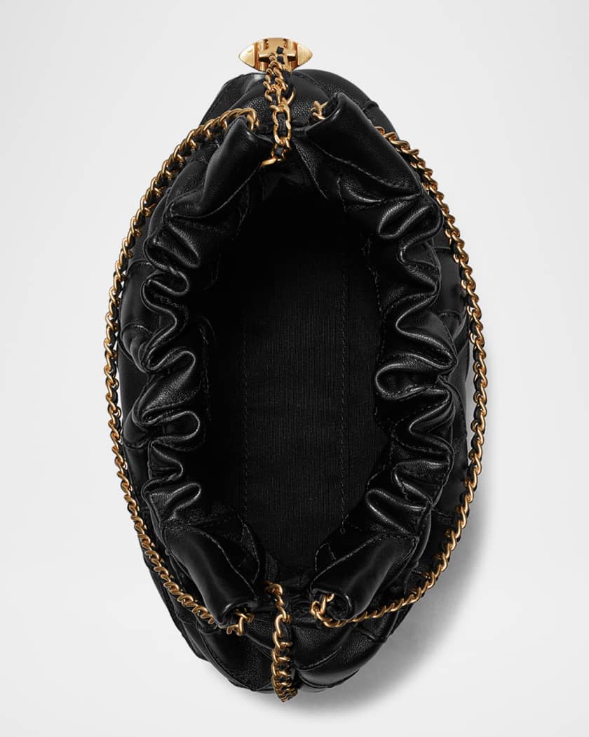Fleming Mini Quilted Leather Hobo Bag