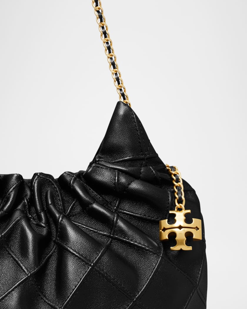 Fleming Mini Quilted Leather Hobo Bag