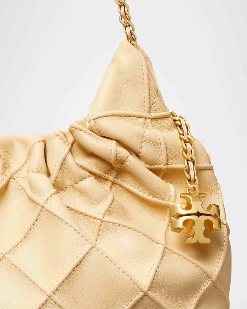 Fleming Mini Quilted Leather Hobo Bag