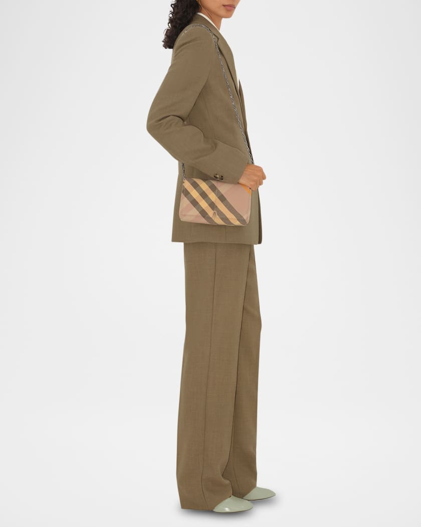 Snip Mini Check Jacquard Shoulder Bag