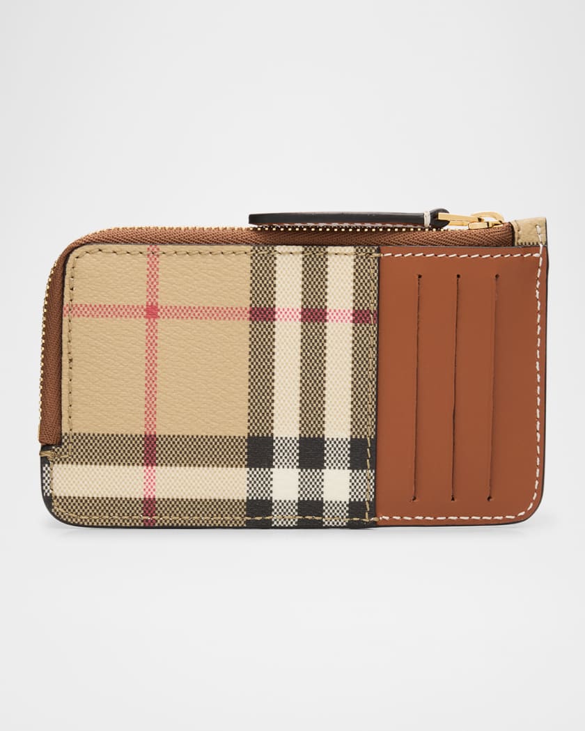 Sommerset Check Zip Card Holder