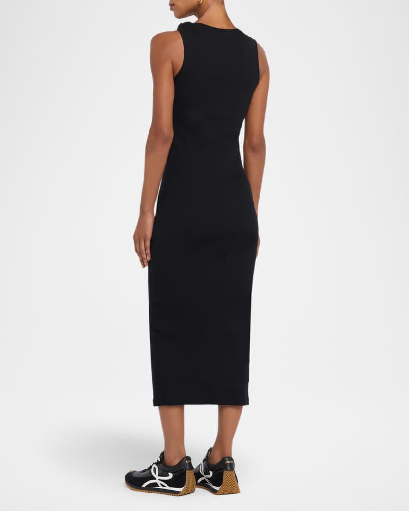 オールインワン・サロペット J. W. Anderson Twisted Strap Midi Dress Anchor Embroidered Body-Con Twisted Strap Midi Dress