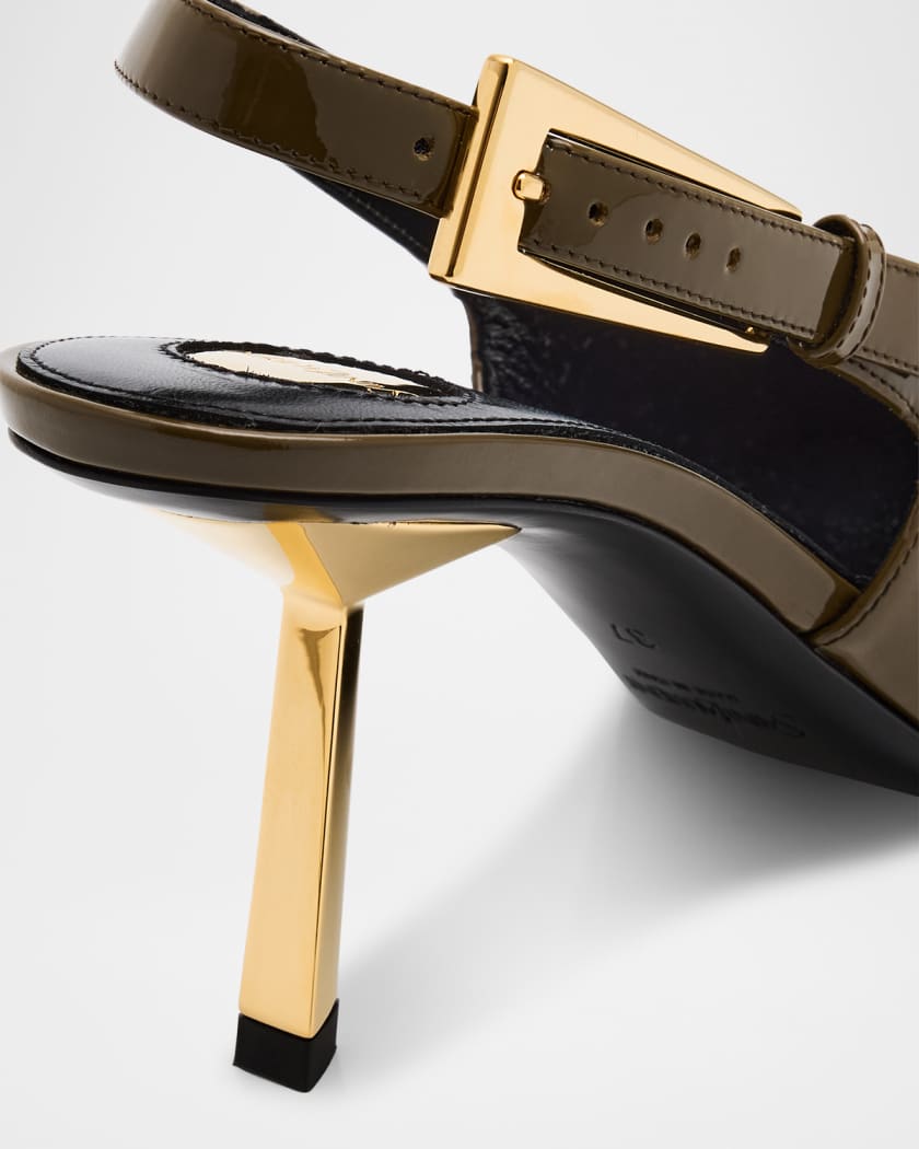 Lee Glossy Slingback Pumps