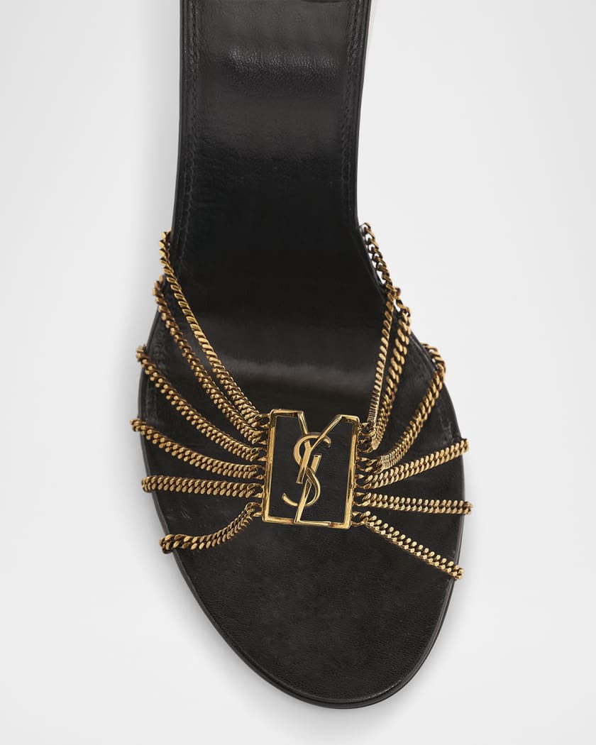 Babylone Strappy Chain YSL Stiletto Sandals
