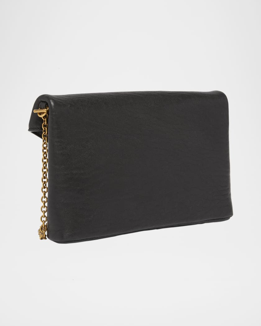 Cassandre Small YSL Pouch on Chain in Calfskin 