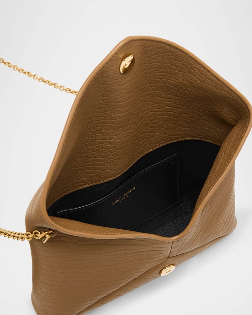 Cassandre Small YSL Pouch on Chain in Calfskin 