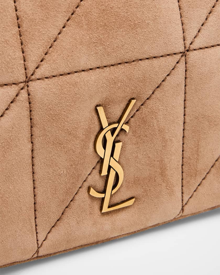 Jamie 4.3 Mini YSL Chain Shoulder Bag in Quilted Suede 