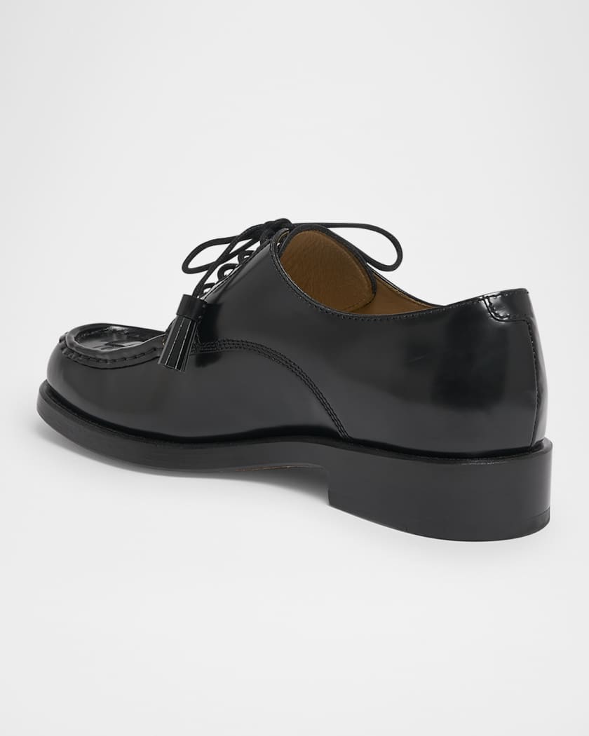 Men's Les Derbies Tressees Leather Derby Shoes