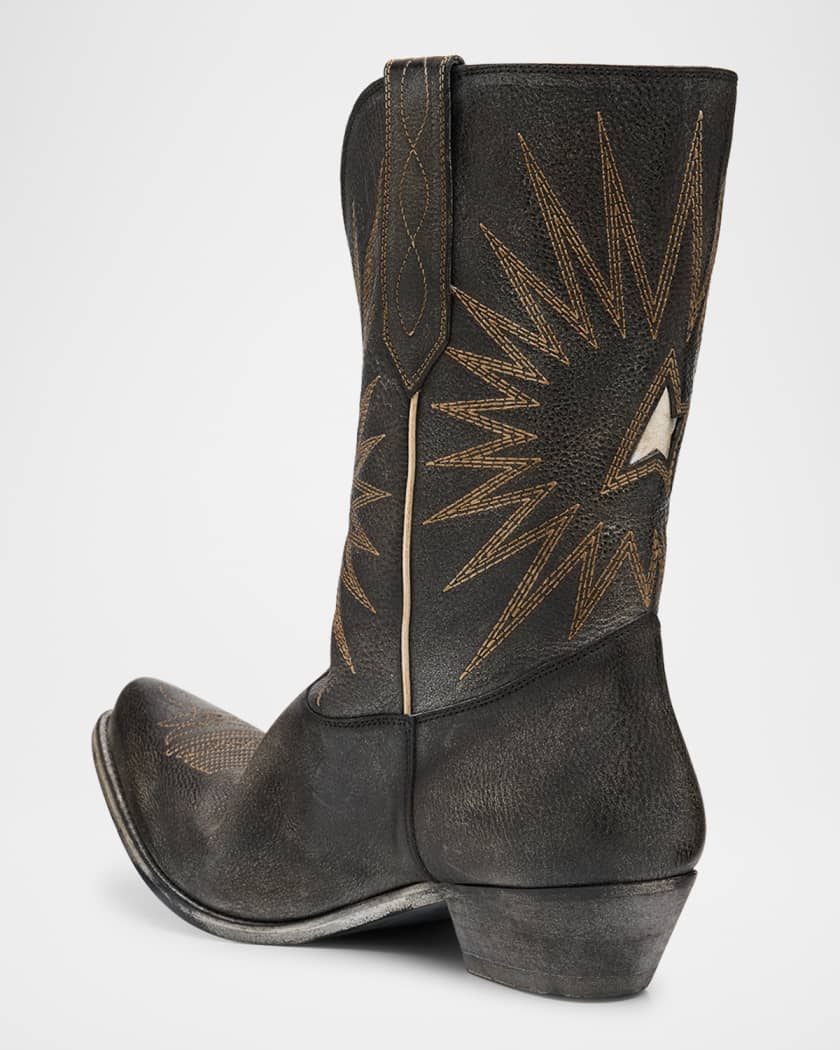 Men's Wish Star Leather Low Western Boots